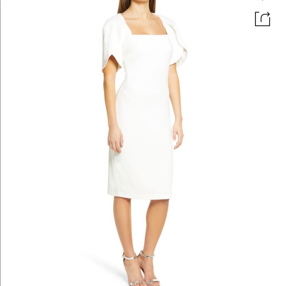 NWT Badgley Mischka TULIP SLEEVE COCKTAIL DRESS
